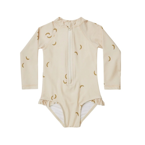 Rylee + Cru Rashguard One Piece Bananas - Picture 2 of 4